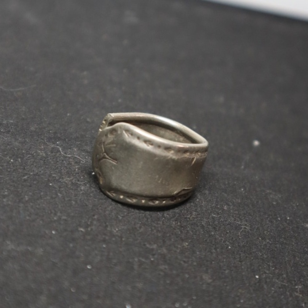 Simple Silver Spoon Ring Size 5.5 - image 8